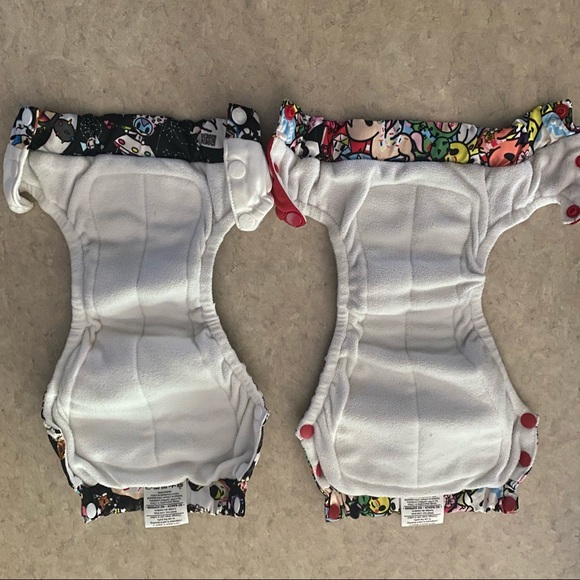 Lot of 2 Tokidoki Rumparooz Reusable Cloth Diapers - Picture 9 of 11